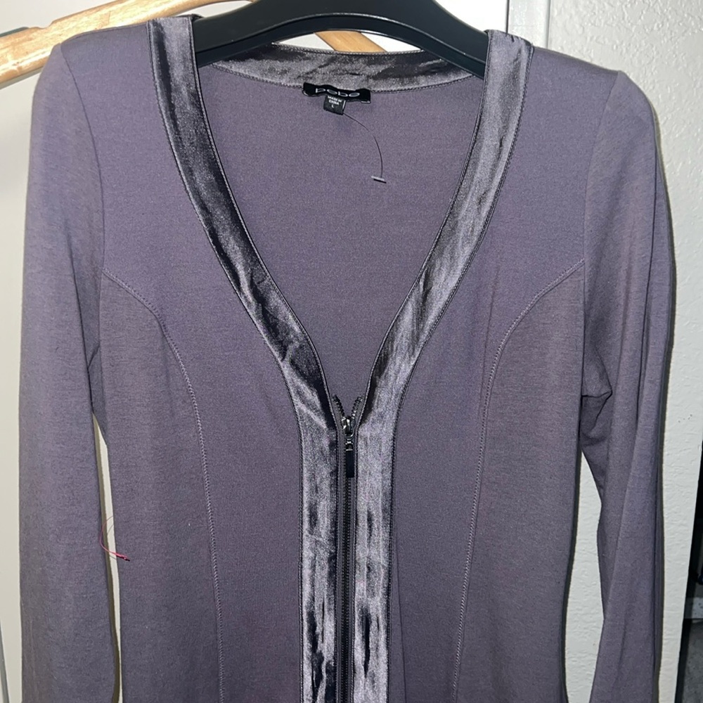 BEBE LARGE ZIP UP DRESS